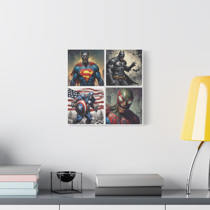 Zombie Heros Canvas Wall Art Print