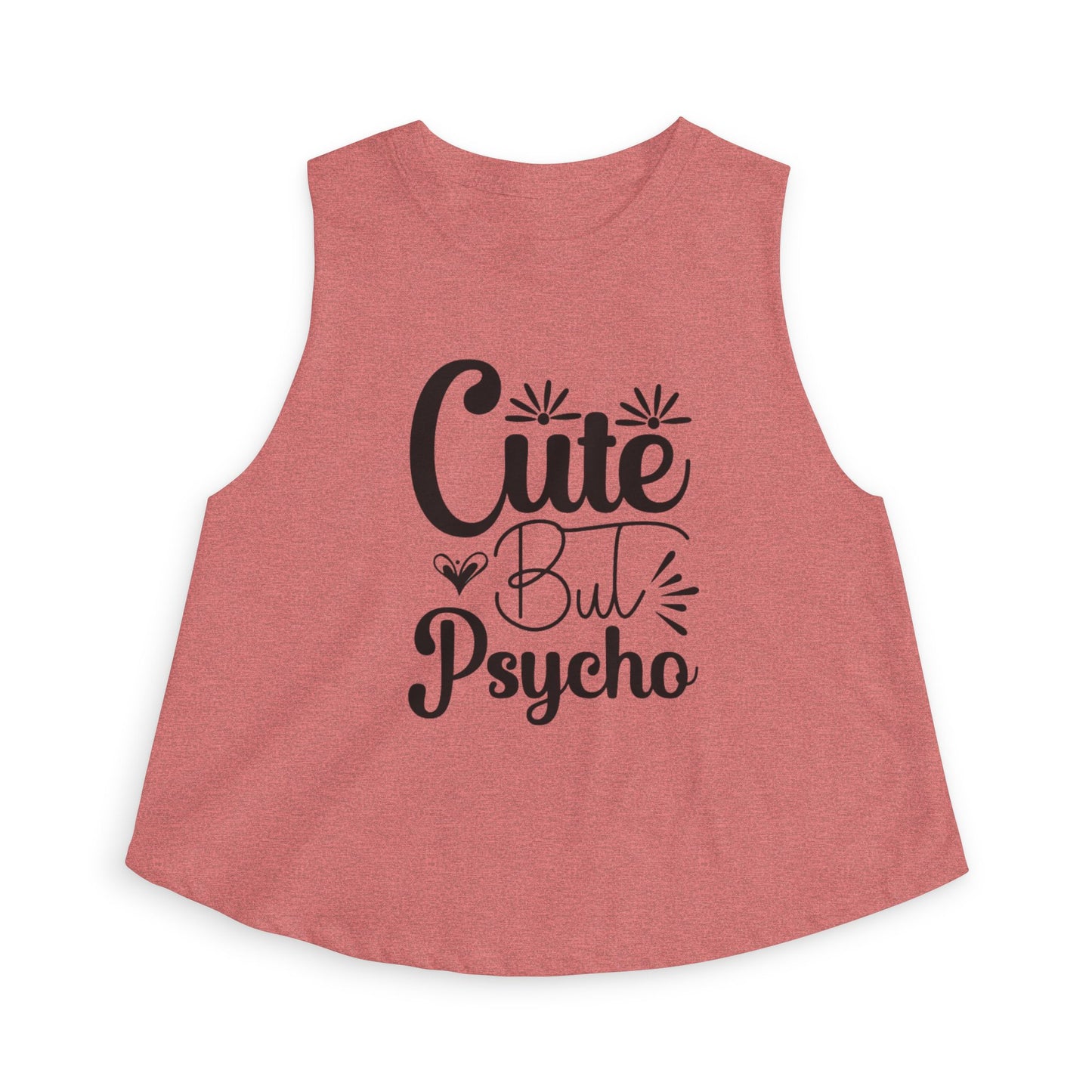 Cute But Psycho Crop Top — Funny Women's Graphic Tank