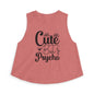 Cute But Psycho Crop Top — Funny Women's Graphic Tank