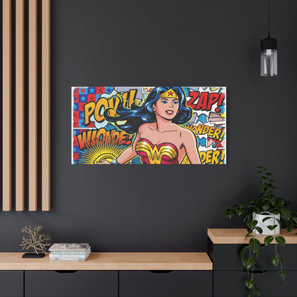 Comic Hero Abstract Canvas Wall Art — Matte Stretched 1.25"