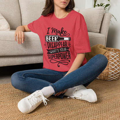 I Make Beer Disappear T-Shirt — Funny Beer Lover Graphic Tee