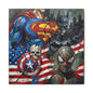 Superhero Abstract Canvas Wall Art Print