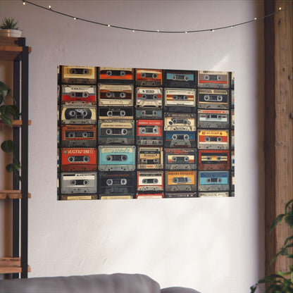 Cassette Tape Collage Fine Art Poster