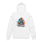 Cool Moms Club Hooded Long Sleeve Tee — Colorful Skeleton Mom Graphic