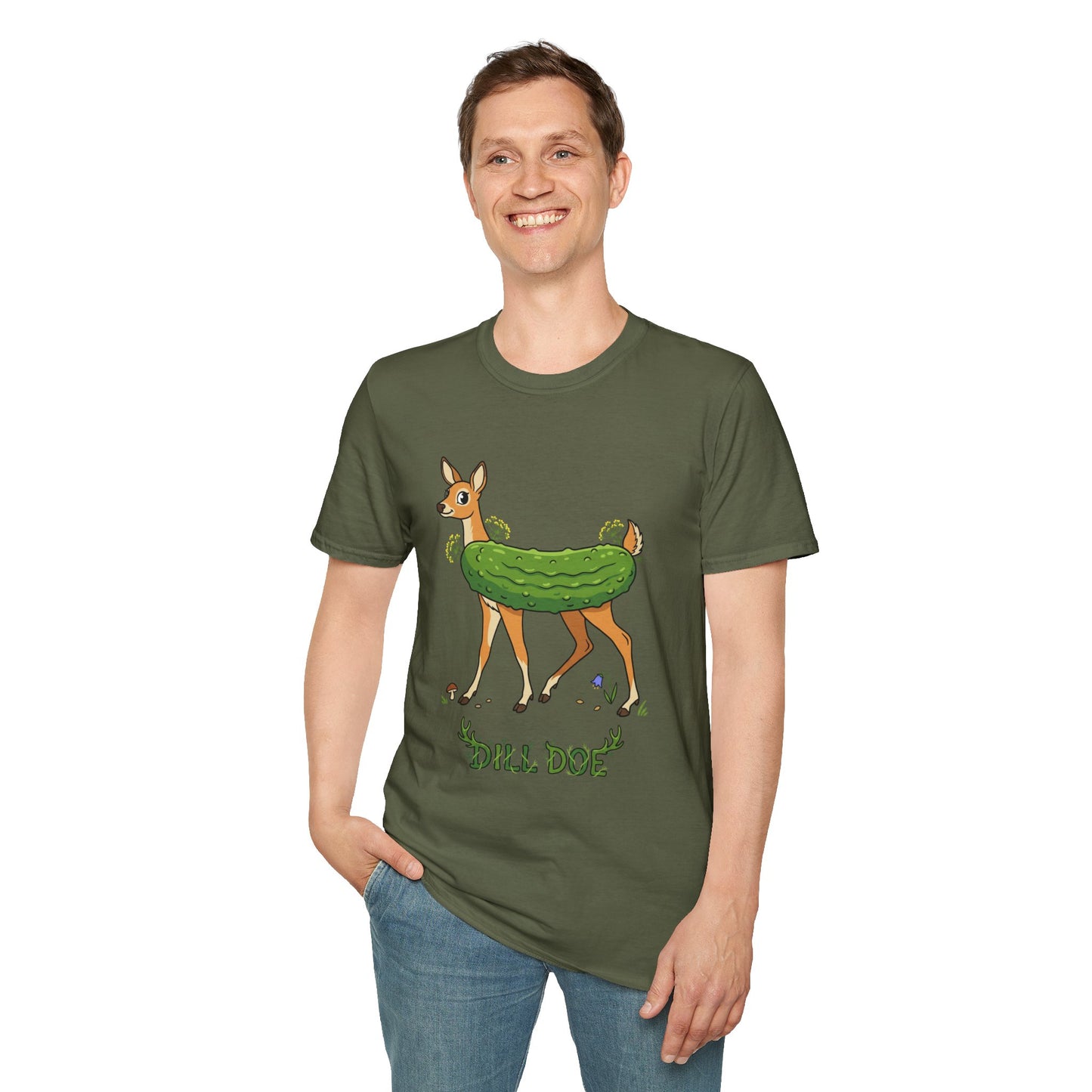 Dill Doe T-Shirt — Cute Pickle Deer Graphic Tee