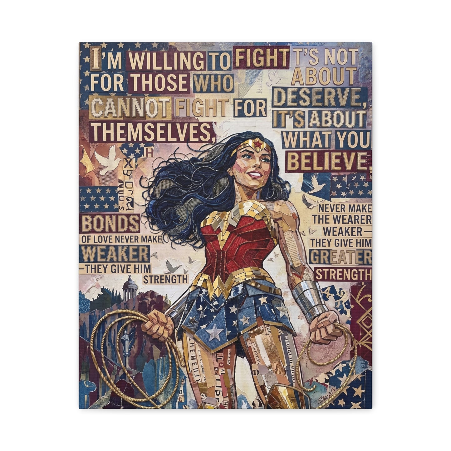 Woman Warrior Canvas Wall Art Print