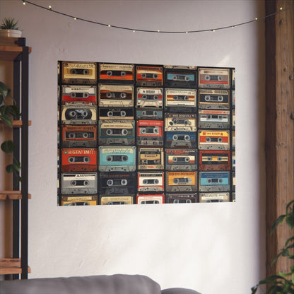 Cassette Tape Collage Fine Art Poster