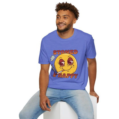 Stoned & Happy Smiley T-Shirt