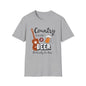 Country Music & Beer T-Shirt — "Country Music & Beer That's Why I'm Here" Graphic Tee