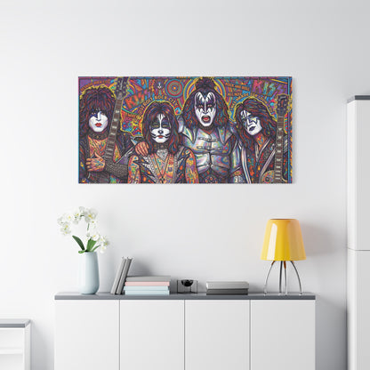 Hottest Band in the Land Abstract Canvas Wall Art — Matte Stretched 1.25"