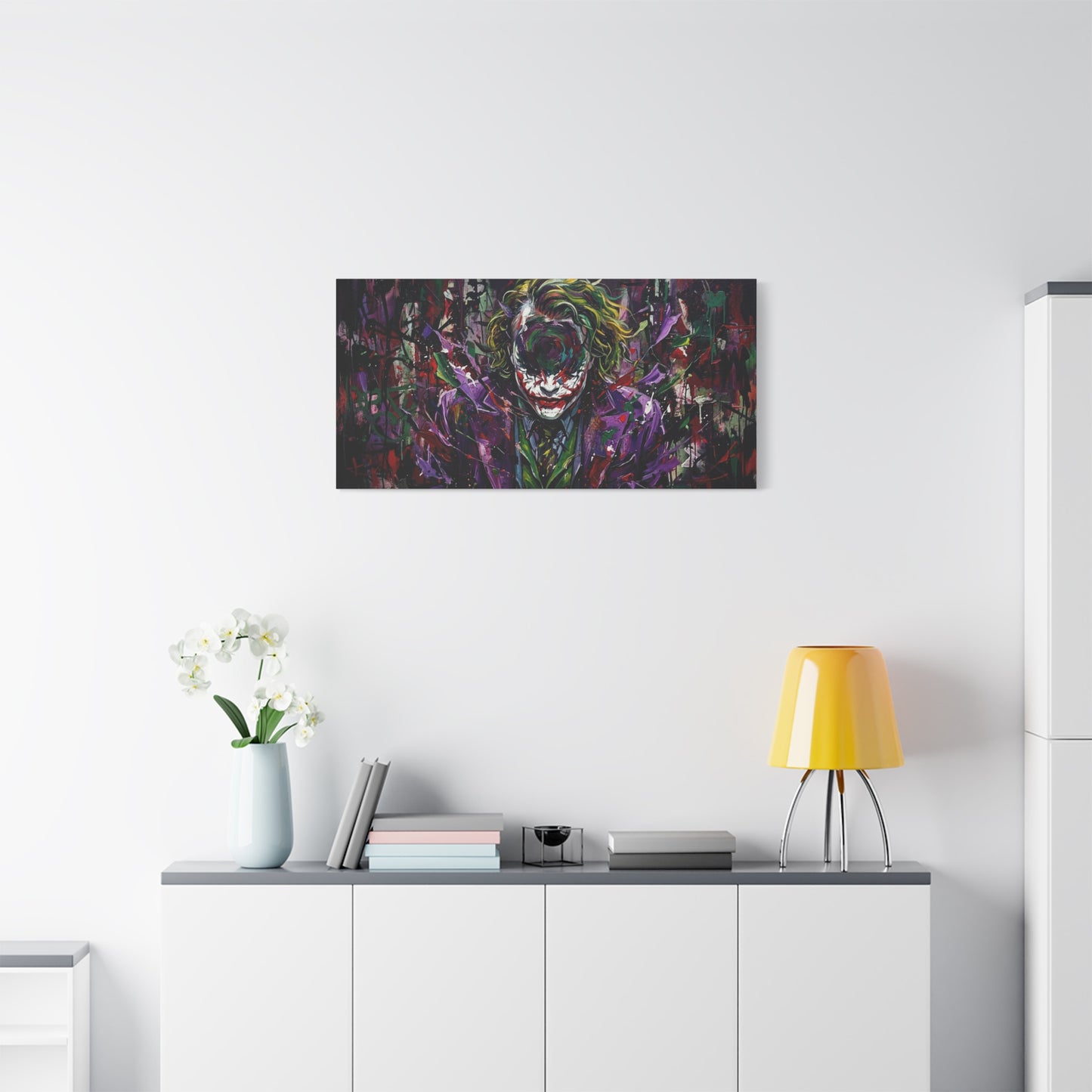 Joker Mental Health Abstract Portrait Canvas