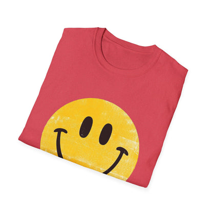 Funny 'I Hate You' Smiley T-Shirt — Retro Distressed Yellow Smiley Tee