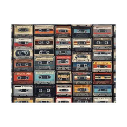 Cassette Tape Collage Fine Art Poster