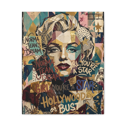 Hollywood Star Portrait Matte Canvas Wall Art, Stretched 1.25"