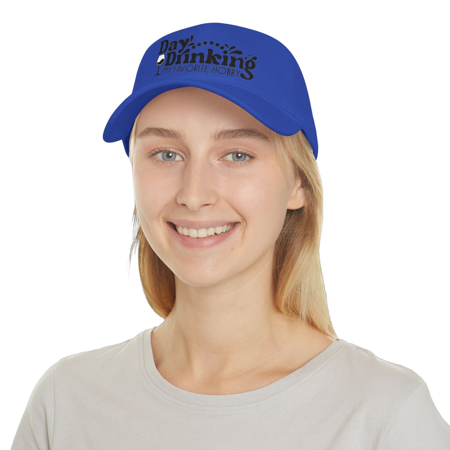 Baseball Cap — "Day Drinking My Favorite Hobby" Wine Lover Hat