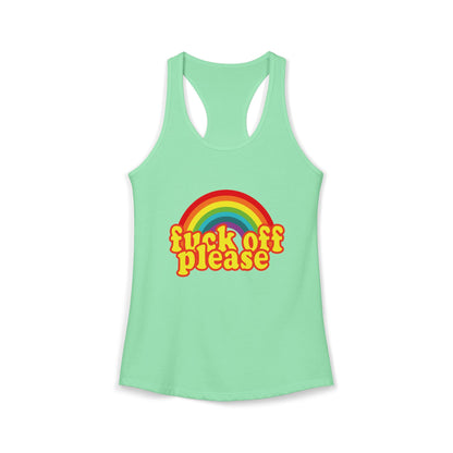 Women's Ideal "F*ck Off Please" Racerback Tank