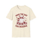 Have The Day You Deserve Raccoon T-Shirt — Positive Message Tee with Sunflowers