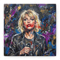 SMEARED THE LIPS Swift Portrait Canvas Art — Matte Stretched Canvas Print