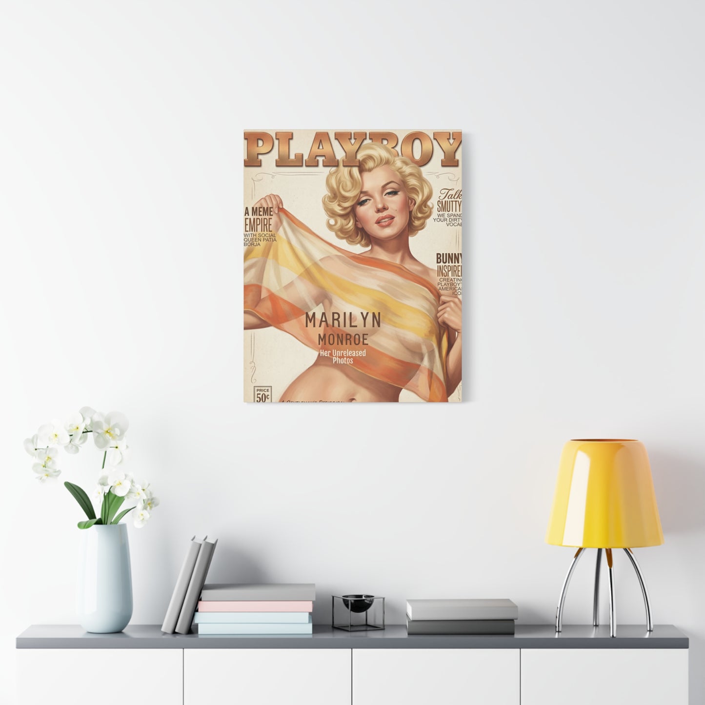 Monroe Portrait Matte Canvas Wall Art, Stretched 1.25"