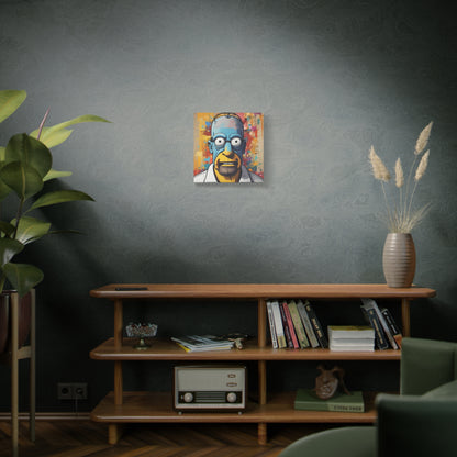 Pop Art Cartoon Canvas Wall Art — Colorful Abstract Character Portrait