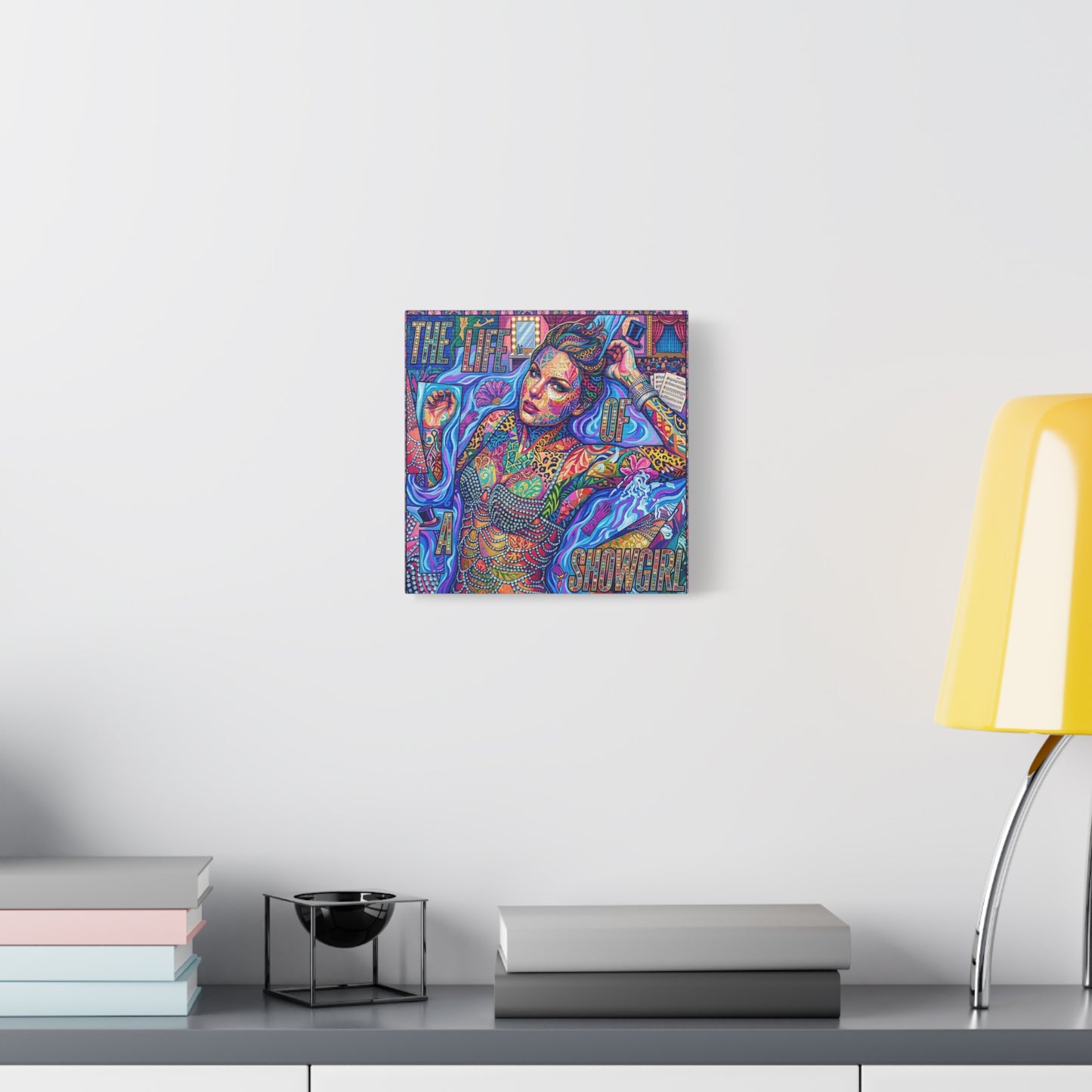 Showgirl Pop Abstract Canvas Wall Art Print