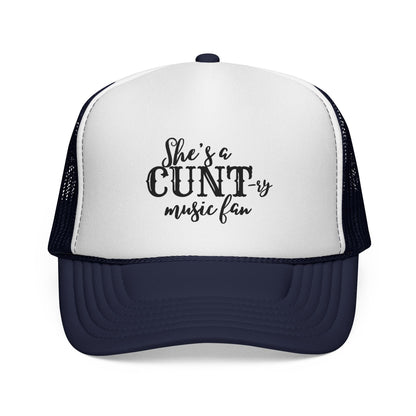 Trucker Hat — "She's a CUNT-y Music Fan" Graphic Cap