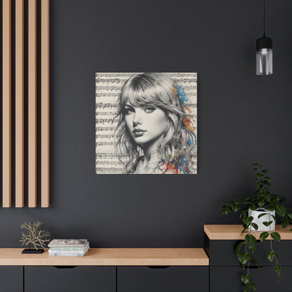 Swift Inspired - Portrait Music Canvas