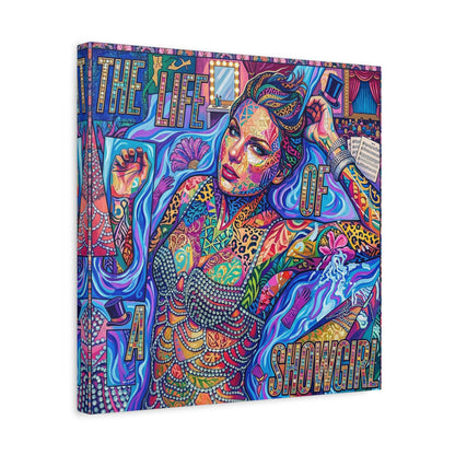 Showgirl Pop Abstract Canvas Wall Art Print