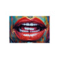 Colorful Pop Art Lip Poster Fine Art Print