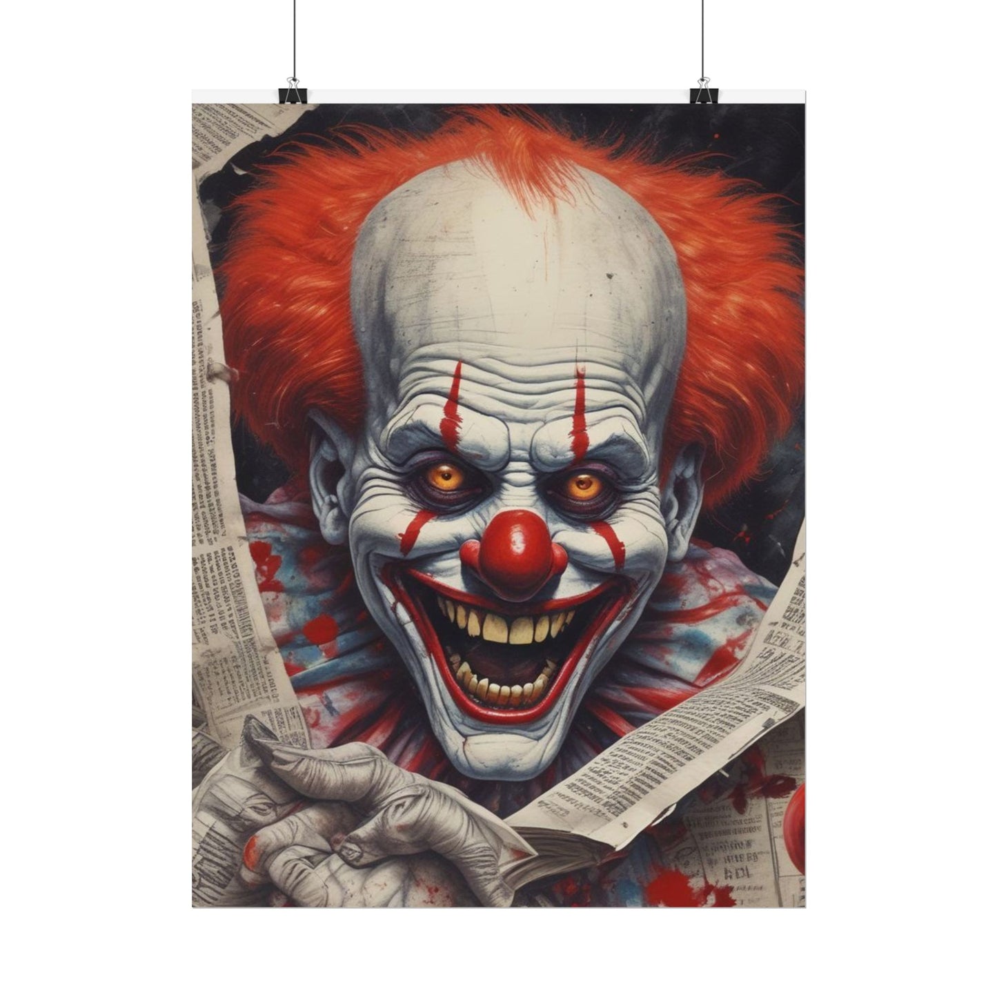 Pennywise Inspired Clown Rolled Posters