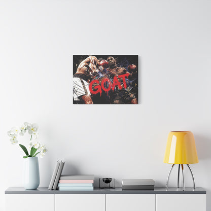 G.O.A.T. Boxer Canvas Wall Art Print