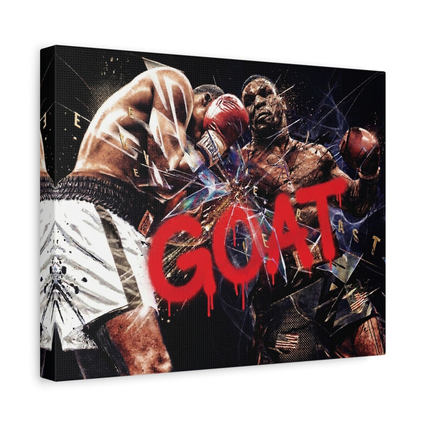 G.O.A.T. Boxer Canvas Wall Art Print
