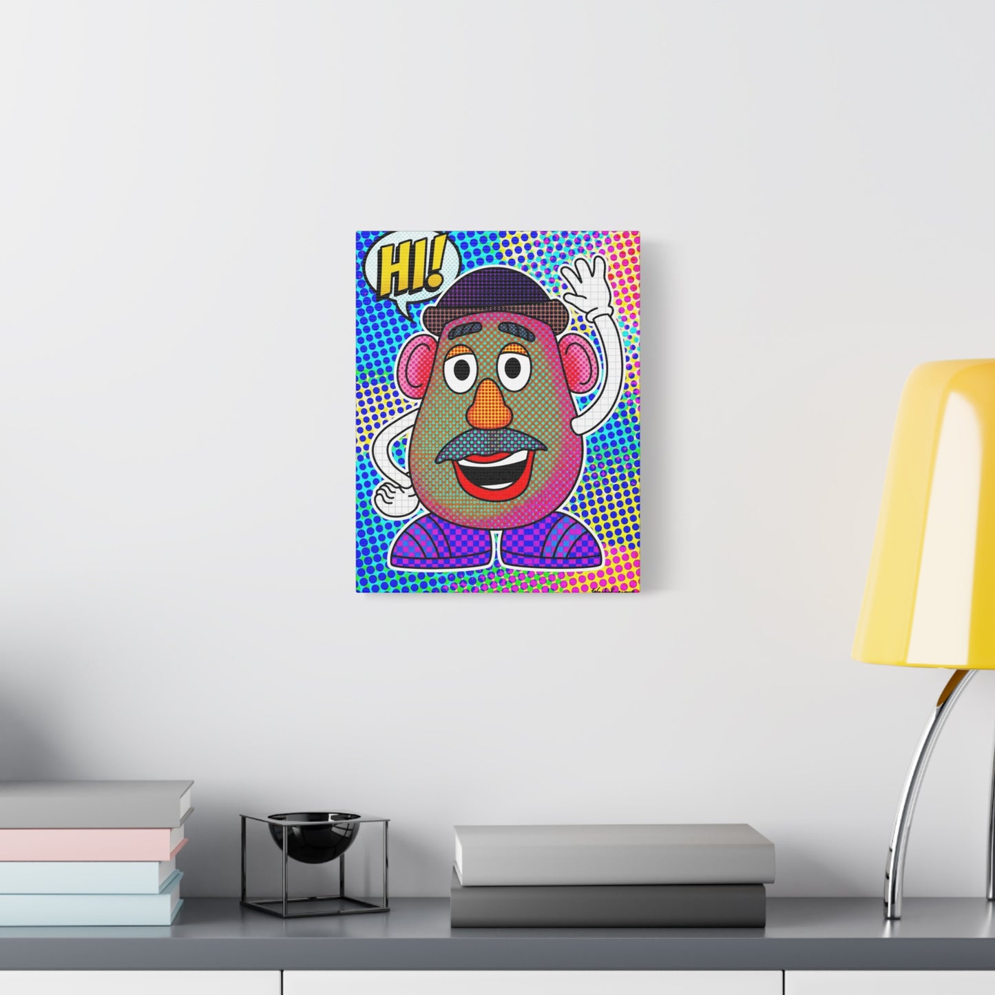 Mr. Head Abstract Canvas Wall Art Print — Matte Stretched Canvas