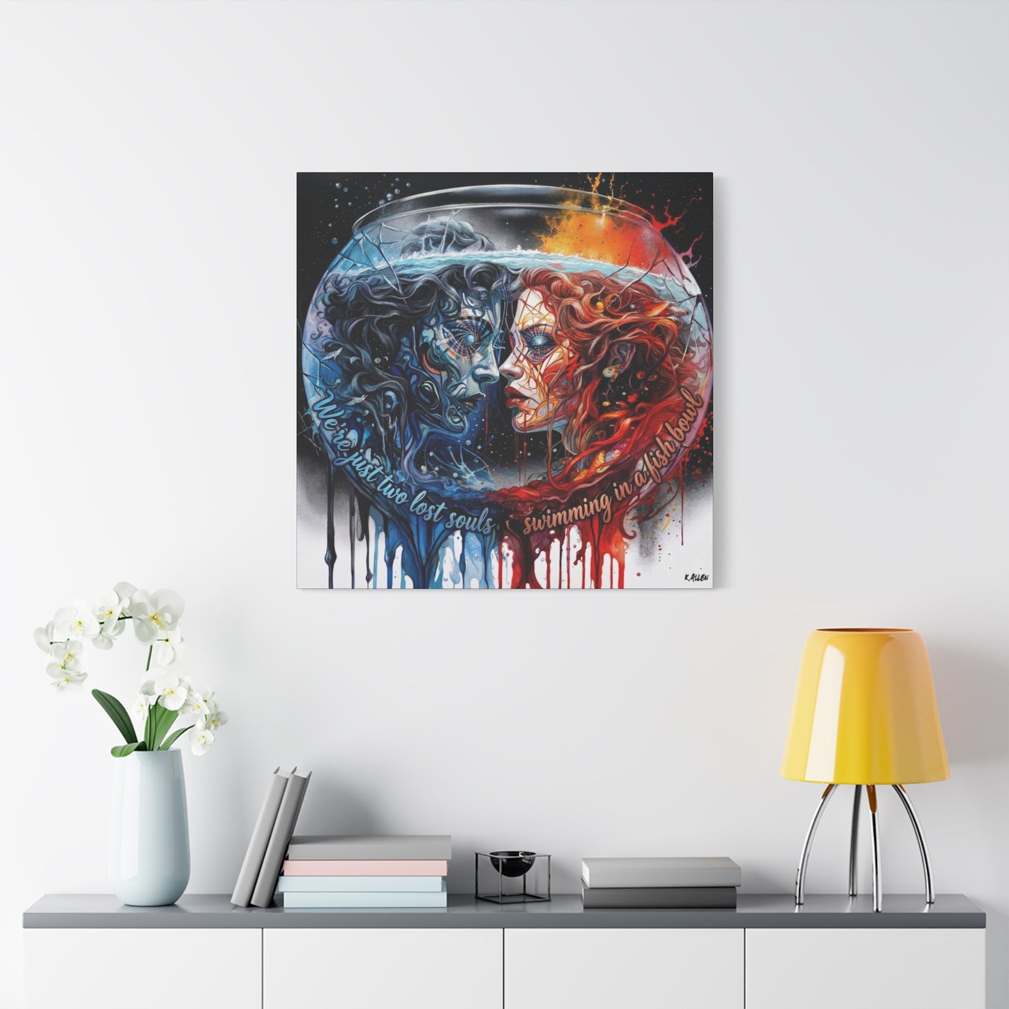 Two Lost Souls Canvas Art — Matte Stretched Canvas Print