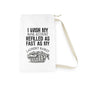 Laundry Bag - 'I Wish My Bank Account Refilled As Fast As My Laundry Basket' Funny Drawstring Tote for Home & College