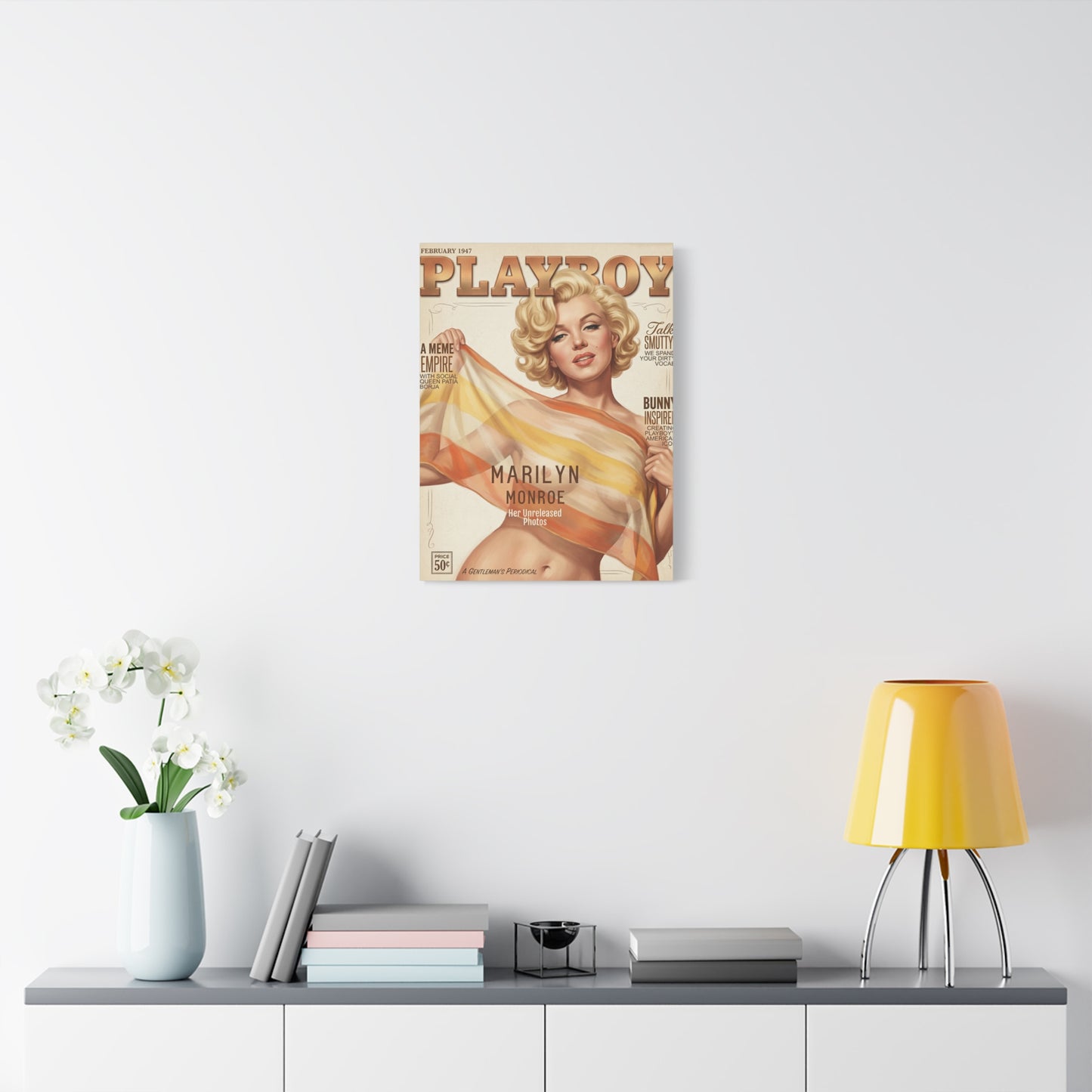 Monroe Portrait Matte Canvas Wall Art, Stretched 1.25"