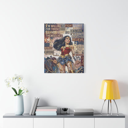 Woman Warrior Canvas Wall Art Print