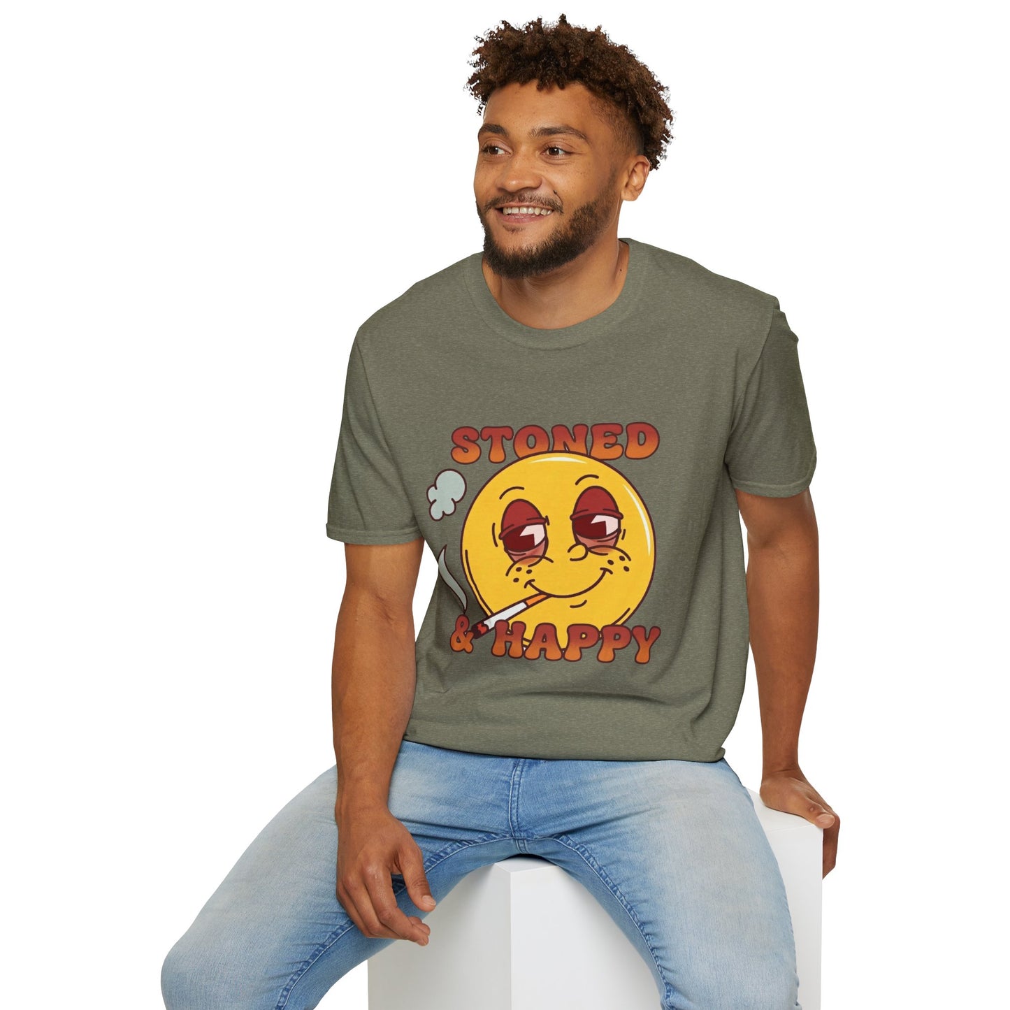 Stoned & Happy Smiley T-Shirt