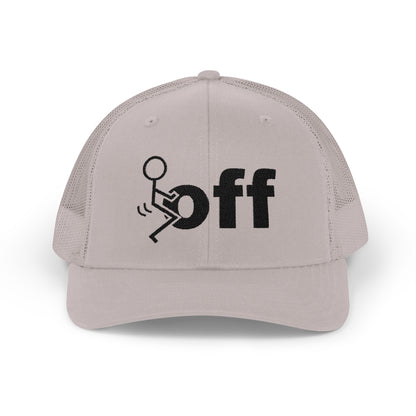 Trucker Hat — Stick Figure F*uck ‘Off’ Graphic Snapback