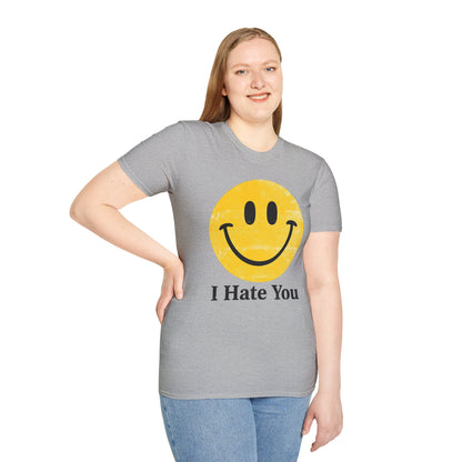 I Hate You Smiley T-Shirt