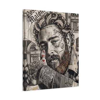 Post Portrait Matte Canvas Wall Art, Stretched 1.25"