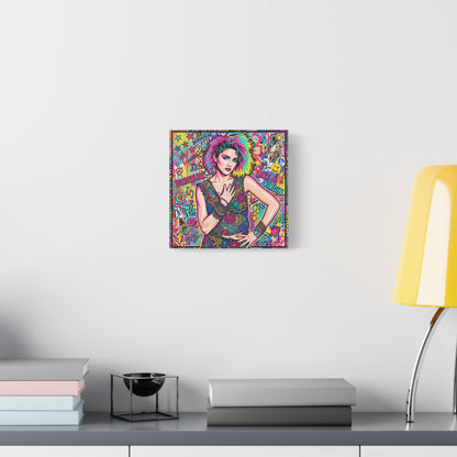 Queen of Pop Abstract Canvas Wall Art Print