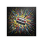 Cassette Explosion Fine Art Print — Retro Music Wall Art
