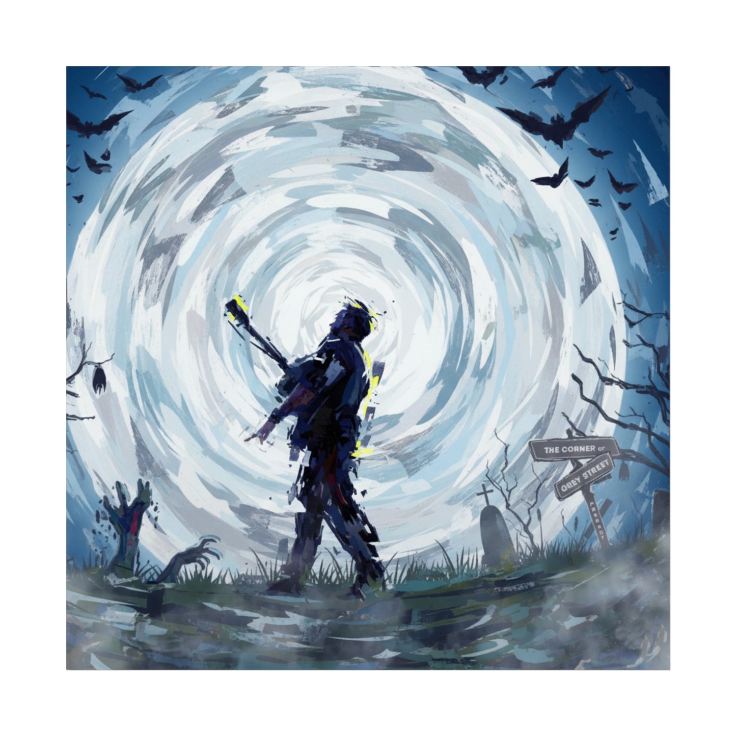 DMB Halloween Fine Art Poster Print — Rock Apocalypse Wall Art