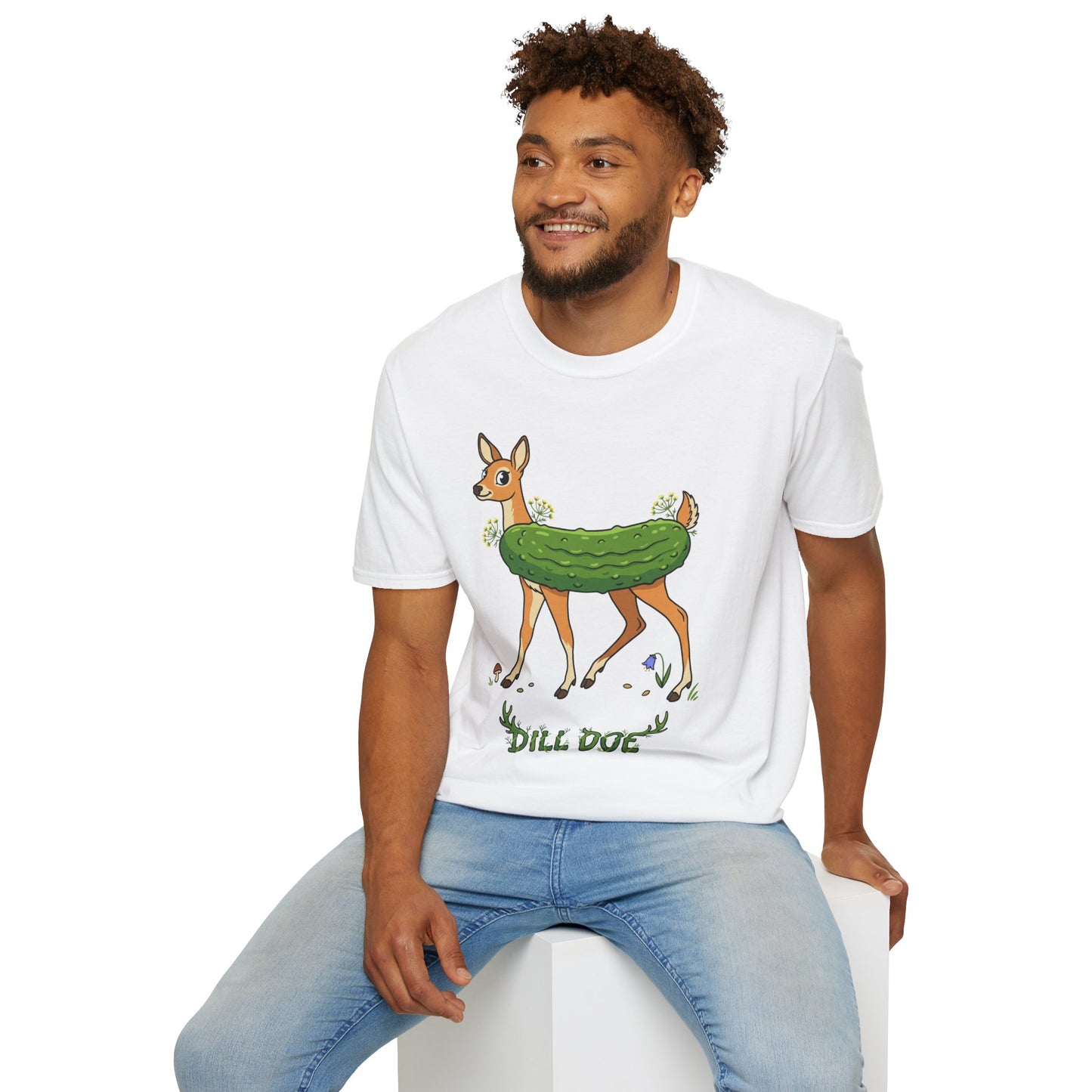 Dill Doe T‑Shirt — Cute Pickle Deer Pun Tee for Nature Lovers & Foodie Fans