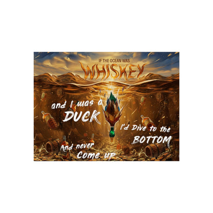DMB "If the Ocean Was Whiskey" Duck Dive Decorative Print