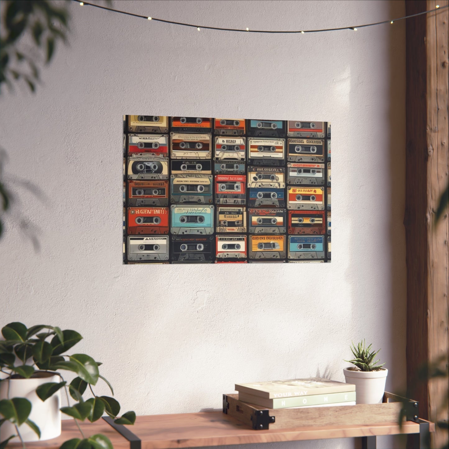 Cassette Tape Collage Fine Art Poster