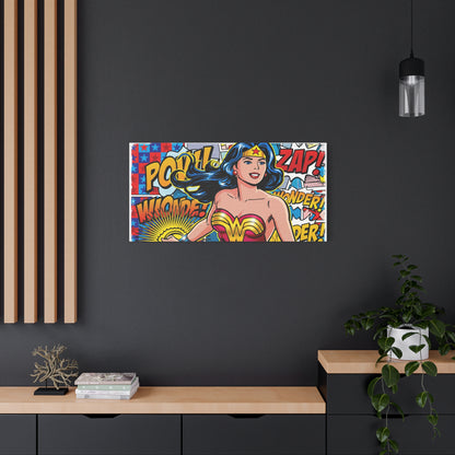 Comic Hero Abstract Canvas Wall Art — Matte Stretched 1.25"