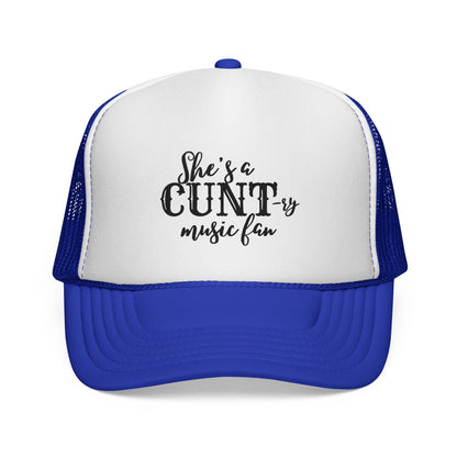Trucker Hat — "She's a CUNT-y Music Fan" Graphic Cap