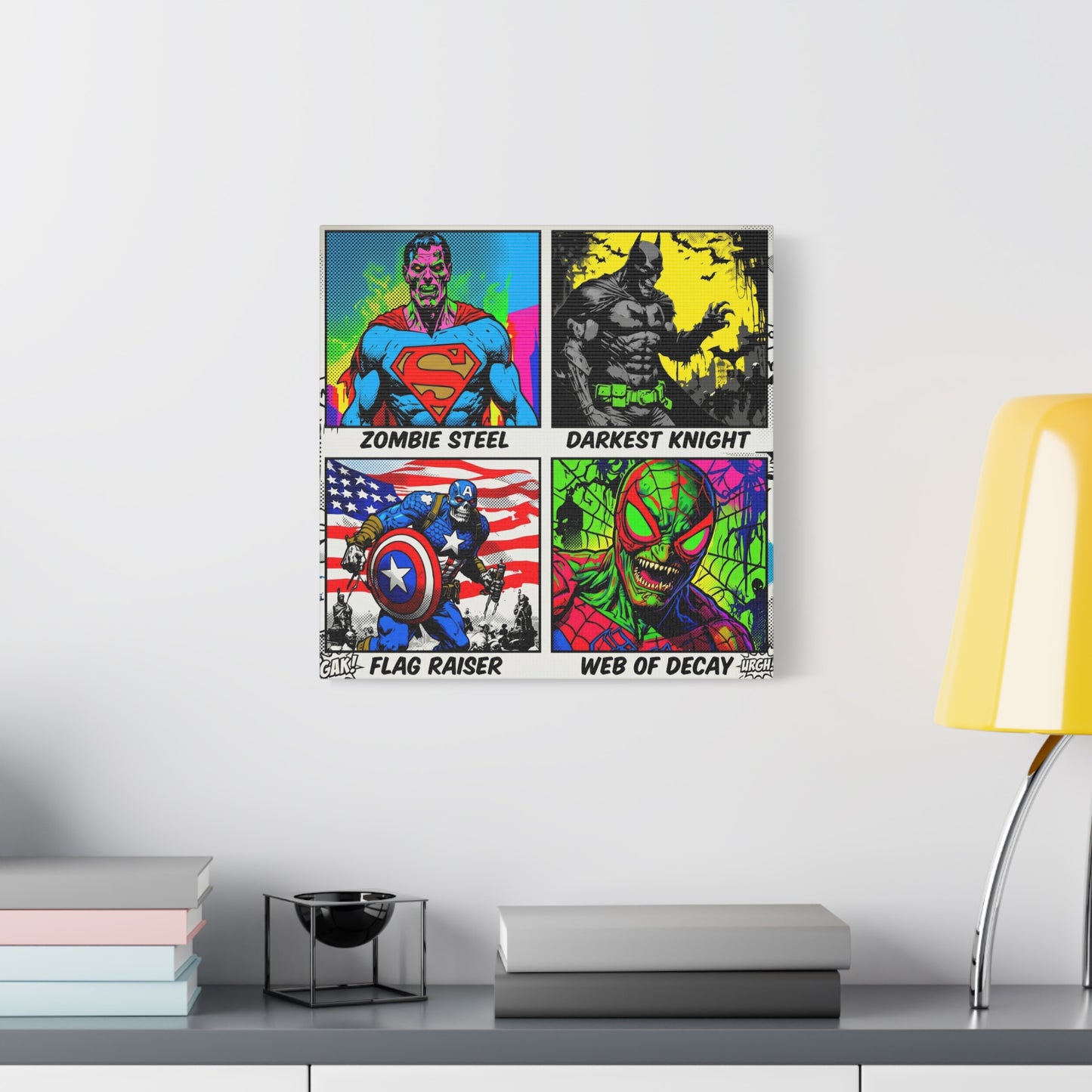 Superhero Pop Canvas Wall Art Print